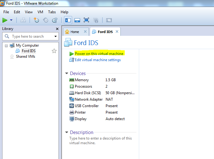Instructiuni Ford IDS