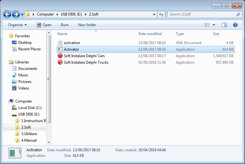 Instalare soft Delphi