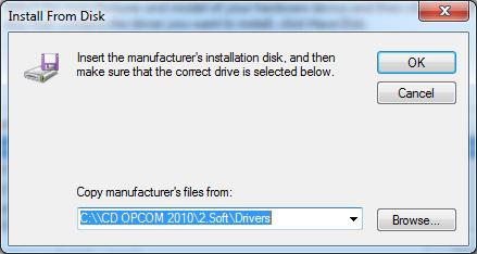 Instalare OP COM