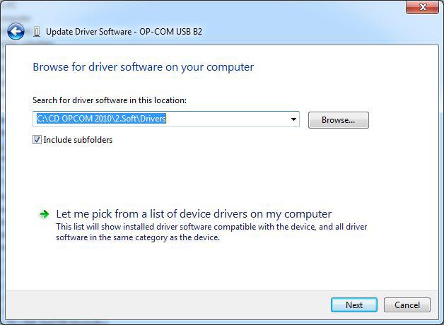 Instalare OP COM